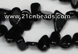 CCH332 15.5 inches 10*15mm black agate chips gemstone beads wholesale