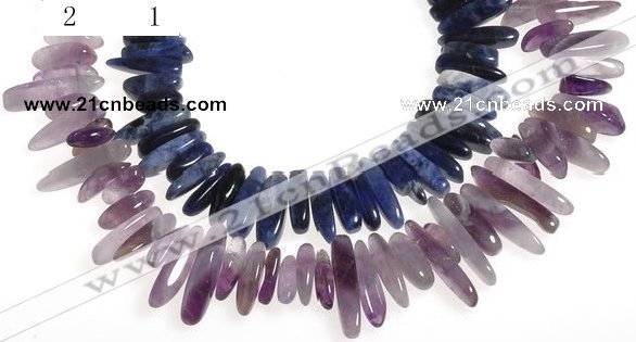 CCH34 16 inches purple & blue sodalite chips beads wholesale