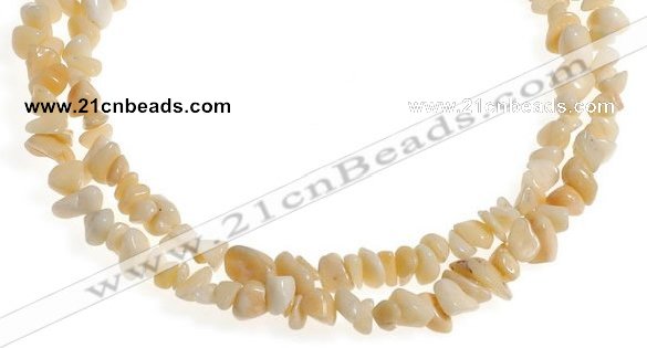 CCH35 35 inches pale yellow topaz chips gemstone beads wholesale