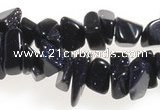 CCH41 35 inches blue sand stone chips gemstone beads wholesale