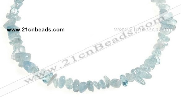 CCH43 16 inches aquamarine chips gemstone beads wholesale