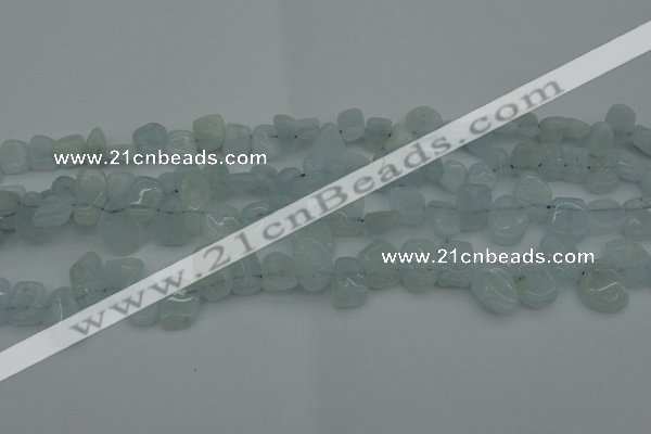 CCH606 15.5 inches 8*12mm - 10*15mm aquamarine chips gemstone beads