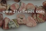 CCH619 15.5 inches 6*8mm - 10*14mm rhodochrosite chips gemstone beads