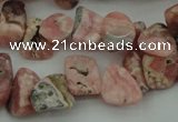 CCH619 15.5 inches 6*8mm - 10*14mm rhodochrosite chips gemstone beads