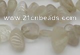 CCH622 15.5 inches 6*8mm - 10*14mm golden rutilated quartz chips beads