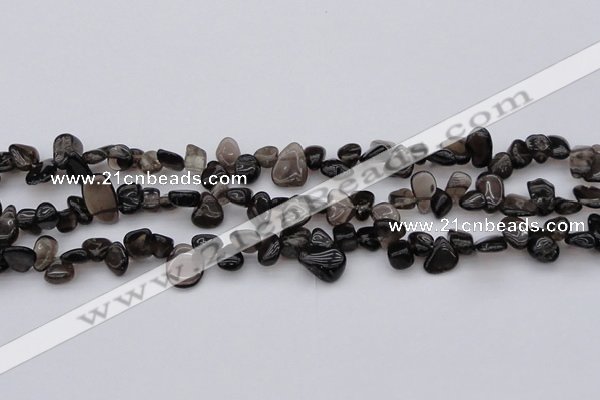 CCH623 15.5 inches 6*8mm - 10*14mm smoky quartz chips beads