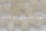 CCH624 15.5 inches 6*8mm - 10*14mm white moonstone chips beads