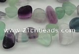 CCH635 15.5 inches 6*8mm - 10*14mm fluorite gemstone chips beads