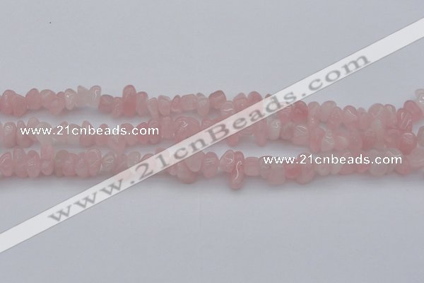 CCH654 15.5 inches 8*12mm - 10*14mm rose quartz chips beads