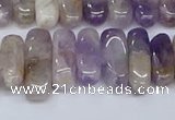 CCH710 15.5 inches 5*10mm - 5*15mm dogtooth amethyst chips beads