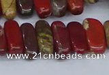 CCH716 15.5 inches 5*10mm - 5*15mm apple jasper chips beads