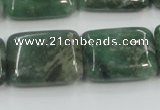 CCJ01 15.5 inches 18*25mm rectangle natural African jade beads wholesale