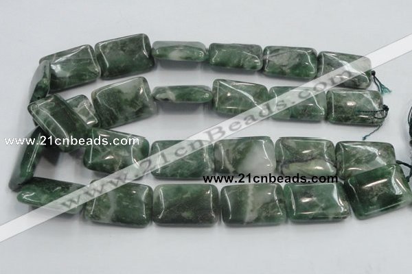 CCJ02 15.5 inches 22*30mm rectangle natural African jade beads wholesale