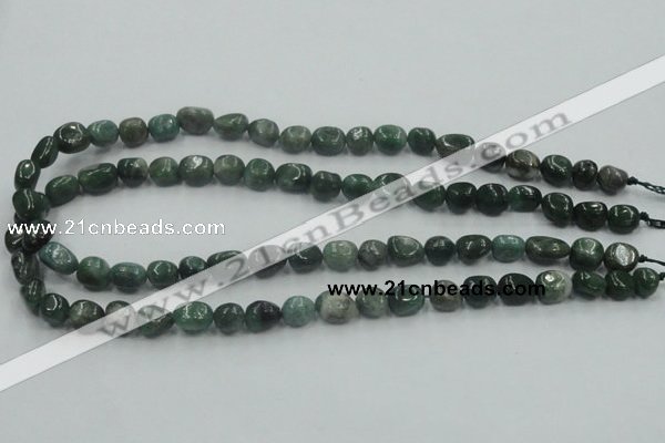 CCJ11 15.5 inches 8*12mm nugget natural African jade beads wholesale