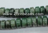 CCJ16 15.5 inches 6*10mm tyre natural African jade beads wholesale