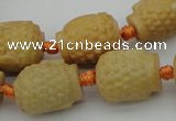 CCJ230 15.5 inches 13*18mm carved buddha China jade beads