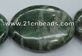 CCJ25 15.5 inches 30*40mm oval natural African jade beads wholesale