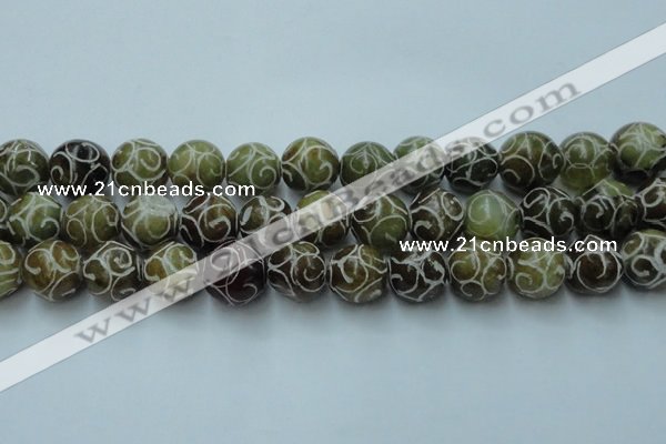 CCJ306 15.5 inches 16mm round China jade beads wholesale