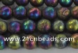 CCJ352 15.5 inches 8mm carved round plated China jade beads