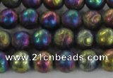 CCJ352 15.5 inches 8mm carved round plated China jade beads