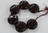 CCJ361 35mm carved coin China jade beads wholesale