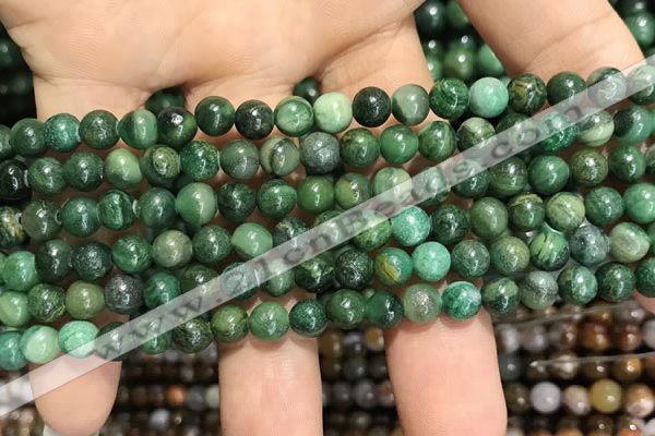 CCJ400 15.5 inches 4mm round west African jade beads wholesale