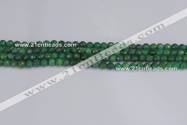 CCJ410 15.5 inches 4mm faceted round west African jade beads