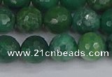 CCJ413 15.5 inches 10mm faceted round west African jade beads