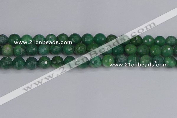 CCJ414 15.5 inches 12mm faceted round west African jade beads