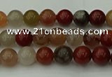 CCJ450 15.5 inches 4mm round colorful jasper beads wholesale