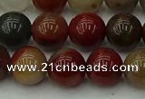 CCJ454 15.5 inches 12mm round colorful jasper beads wholesale