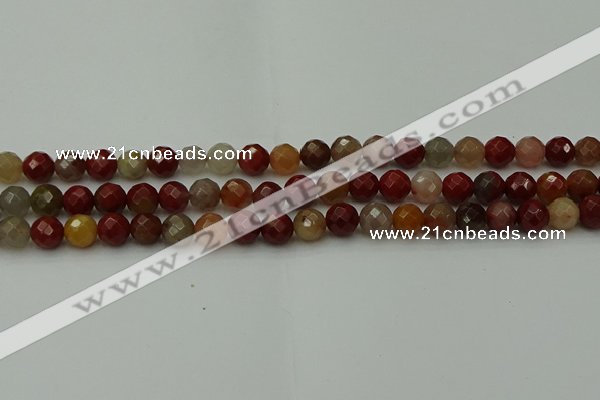 CCJ460 15.5 inches 4mm faceted round colorful jasper beads