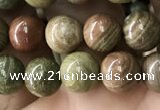 CCJ470 15.5 inches 4mm round rainbow jasper beads wholesale