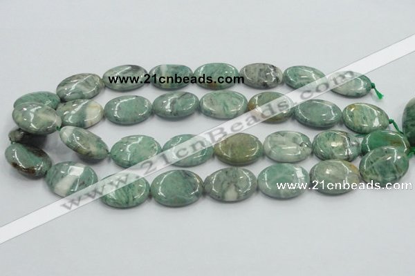 CCJ51 15.5 inches 18*25mm oval African jade gemstone beads