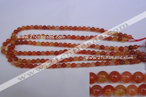 CCL02 15 inches 6mm round carnelian gemstone beads wholesale