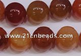 CCL07 15 inches 16mm round carnelian gemstone beads wholesale