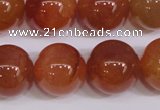 CCL08 15 inches 18mm round carnelian gemstone beads wholesale