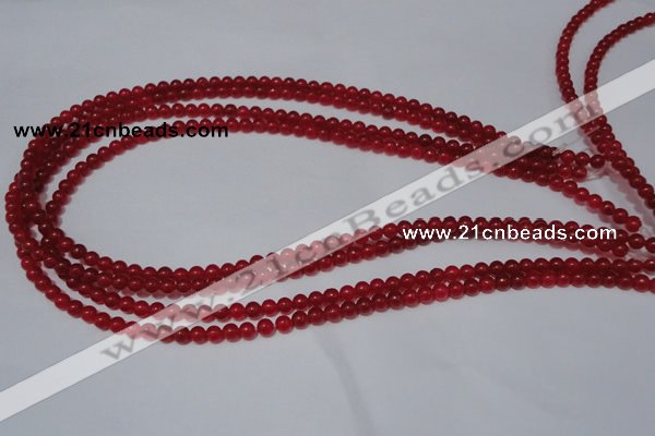 CCN05 15.5 inches 4mm round candy jade beads wholesale