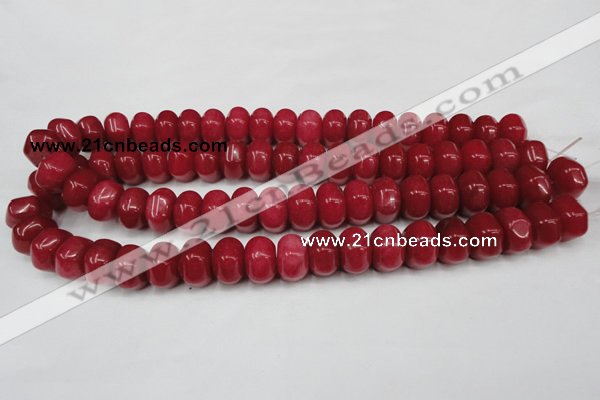 CCN100 15.5 inches 10*15mm rondelle candy jade beads wholesale