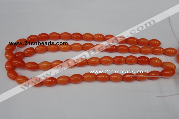 CCN110 15.5 inches 10*14mm rice candy jade beads wholesale