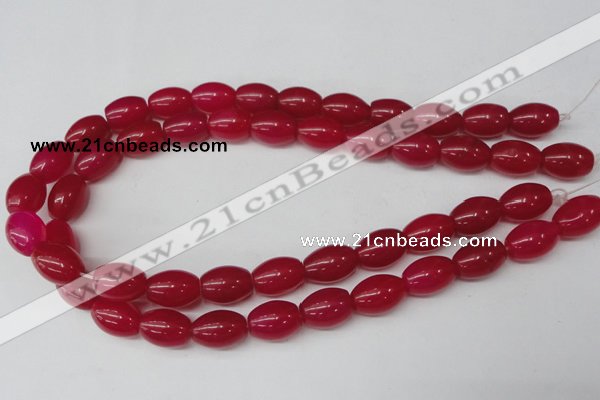 CCN114 15.5 inches 12*16mm rice candy jade beads wholesale