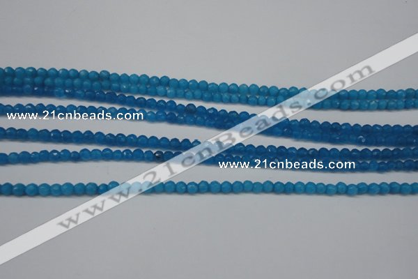 CCN1200 15.5 inches 4mm faceted round candy jade beads wholesale