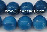 CCN1206 15.5 inches 16mm faceted round candy jade beads wholesale