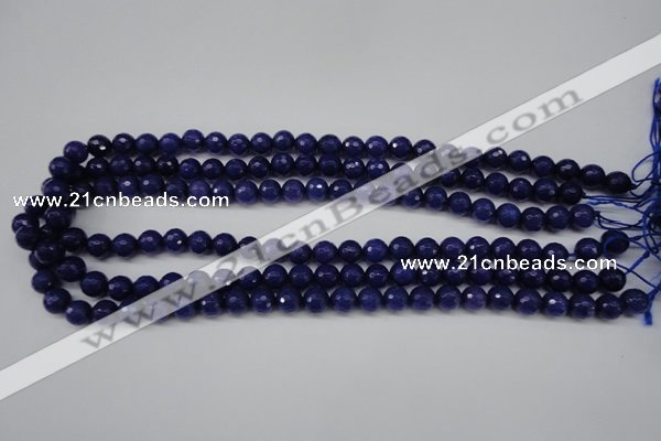 CCN1213 15.5 inches 8mm faceted round candy jade beads wholesale