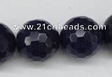 CCN1219 15.5 inches 20mm faceted round candy jade beads wholesale