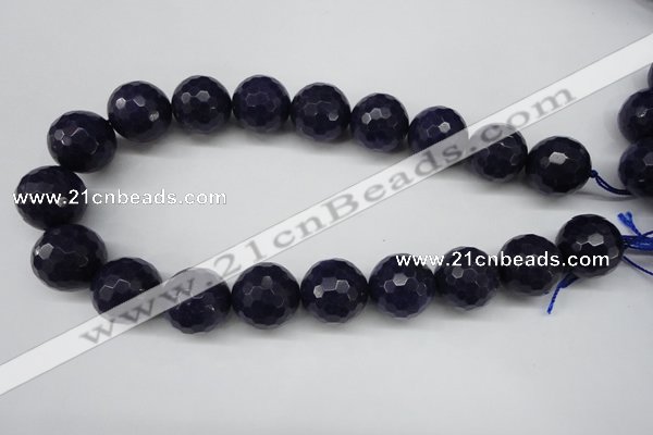 CCN1219 15.5 inches 20mm faceted round candy jade beads wholesale