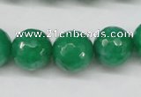 CCN1226 15.5 inches 14mm faceted round candy jade beads wholesale