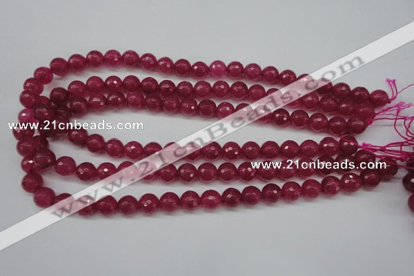 CCN1234 15.5 inches 10mm faceted round candy jade beads wholesale