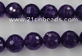 CCN1255 15.5 inches 12mm faceted round candy jade beads wholesale