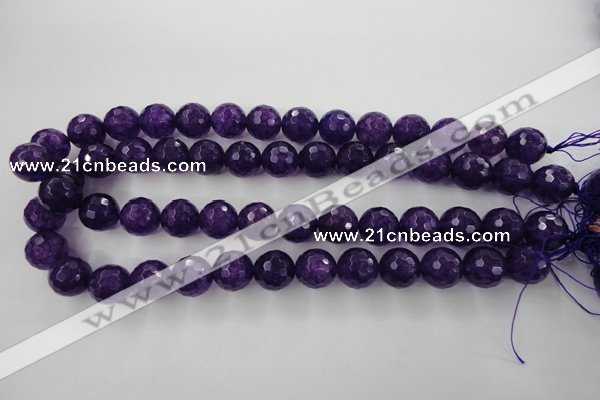 CCN1256 15.5 inches 14mm faceted round candy jade beads wholesale